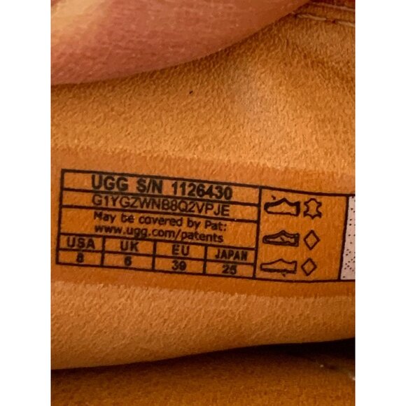 Ugg Ximena Leather Suede Multicolor Slide Sandals Size 8 Y10668 - Picture 8 of 13